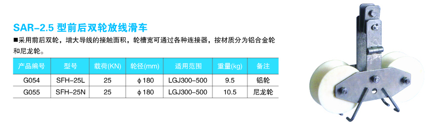 前后双轮放线滑车1