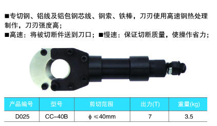 分体式电缆剪切钳2