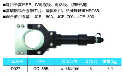 分体式电缆剪切钳6