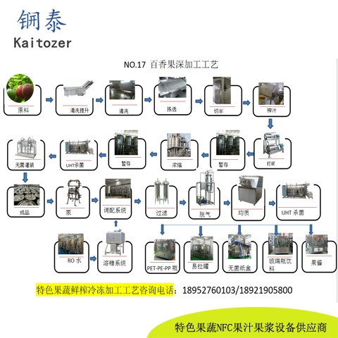 17百香果鲜榨果汁核心设备